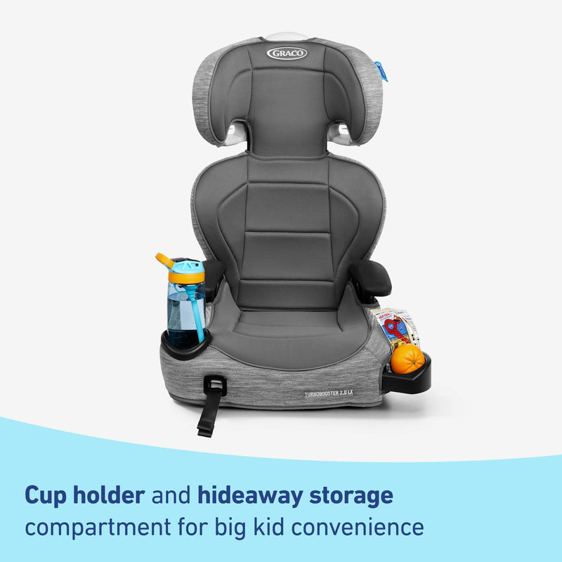 GRACO TURBOBOOSTER 2.0 LX HIGHBACK BOOSTER WITH LATCH SYSTEM - GRAY - Like New