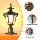 LONEDRUID Outdoor Post Light Fixture Bronze Retro Exterior 3 inch B0872YBKBR - Brand New