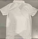 KICK START GEAR MEN MOISTURE WICKING PIQUE POLO SHIRT - SIZE: SMALL - WHITE - Brand New