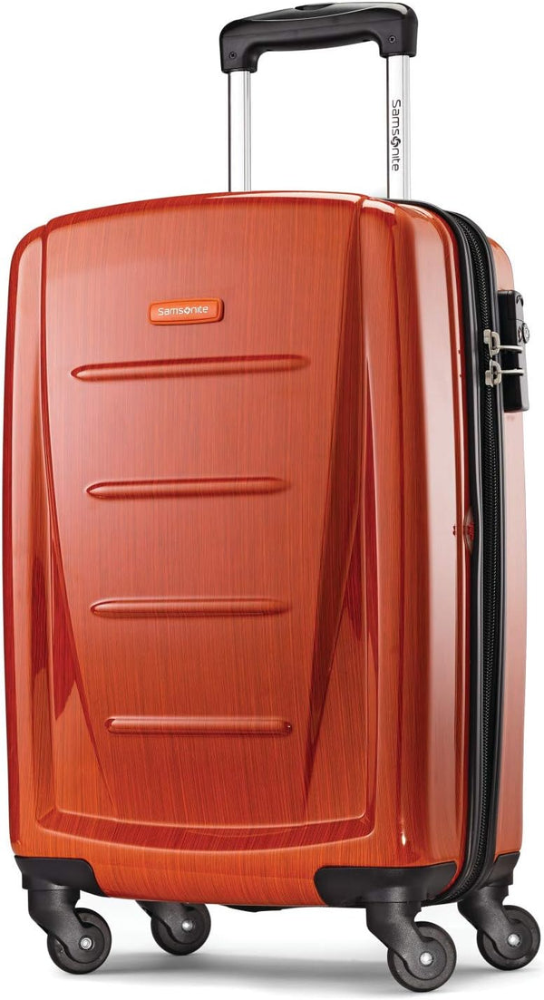 Samsonite Winfield 2 Hardside Luggage with Spinner Wheels, Carry On 20in-Orange Like New