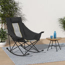 Dowinx Oversized Rocking Camping Chair, Fully Padded Patio Chair - Like New