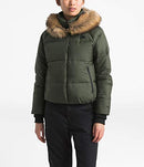 B07MH8JQWZ The North Face Women's Dealio Down Crop Jacket Size Large - Green - Brand New