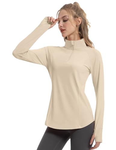 FKEEP WOMEN'S SUN SHIRTS LONG SLEEVE ATHLETIC JACKETS UPF 50+ APRICOT XS - NEW - Brand New