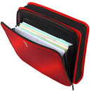 Five Star Zipper Binder, 2 Inch 3-Ring Binder with Round Rings (72538-RED) - RED - Like New