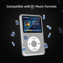 Innioasis 128G Mp3 Player Bluetooth 2.4" Portable Mini HiFi Sound - Silver - Like New