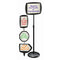 MASTERVISION RECTANGULAR DRY-ERASE SIGN STAND - BLACK - Like New