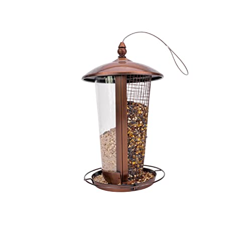 Bliss Hammocks BBF-131 2 in 1 Bird Feeder - Antique Copper - Like New
