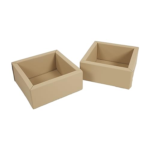 ECR4KIDS SOFTZONE PLAY PATCH TOY BINS, BEGINNER PLAYSET, 2-PACK - SAND - Like New