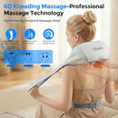 OHIELE CORDLESS NECK MASSAGER WITH HEAT 6D KNEADING SHIATSU NM2-CLOUD/GRAY - Brand New