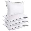 KJJDOO HOTEL QUALITY COOLING STANDARD SIZE BED PILLOWS SET OF 4 - WHITE - Brand New