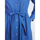 FREE ASSEMBLY COTTON EYELET MAXI SHIRTDRESS - SIZE: WOMEN 2XL - COTTAGE BLUE - Like New