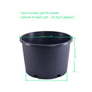 Acdeyaca 4.3 Gallon Large Plastic Pots,7pcs B09N1D58R4 -Black - Brand New