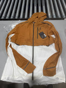 ON CLOUD WEATHER WINDBREAKER RUNNING JACKET - SIZE: MEN 2XL - BROWN WHITE - Brand New