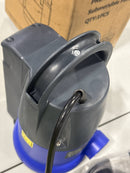 1 HP AUTOMATIC SUBMERSIBLE WATER PUMP, PORTABLE SUMP PUMP - BLUE/GRAY - Like New