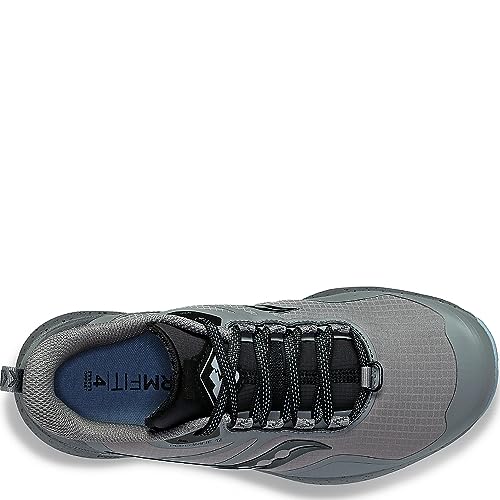 SAUCONY WOMEN'S PEREGRINE ICE+ 3 SNEAKER SIZE: WOMEN 10.5 GRAVEL/BLACK - Like New