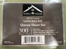 NOBLE HOUSE QUEEN 300 THREAD COUNT SHEET SET - GREEN - Like New