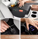 EASY CAR LIFE MULTIFUNCTIONAL CAR ARMREST BOX WITH WIRELESS CHARGING - BLACK - Like New