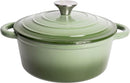 Lexi Home Cast Iron Enameled Dutch Oven Pot Lid 2.8 qt Sauce Pa LB6675 - Green - Like New