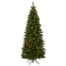 NATIONAL TREE 7.5 LEHIGH VALLEY PINE SLIM HINGED DUAL LED - Scratch & Dent