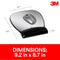 3M PRECISE MOUSE PAD WITH GEL WRIST REST, SOOTHING GEL COMFORT MW310LE - BLACK - Like New