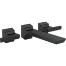 DELTA FAUCET T3599LF-BLWL PIVOTAL TWO HANDLE WALL MOUNT LAVATORY TRIM - BLACK - Like New
