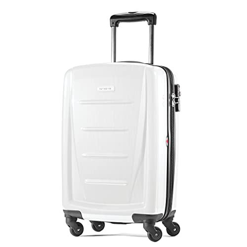 SAMSONITE WINFIELD 2 HARDSIDE LUGGAGE WITH SPINNER WHEELS - BRUSHED WHITE - Like New