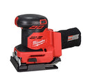 MILWAUKEE ELECTRIC M18 1/4 SHEET SANDER TOOL ONLY 2649-20 - RED - Like New