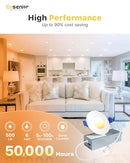 Ensenior 24Pack 3" LED Recessed Ceiling Light 5CCT 500LM 6W 120V - WHITE - Brand New