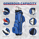 UNIHIMAl 4-Way Golf Bag, Lightweight Waterproof Golf Bag Holds 4-8 Clubs - Like New