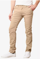 GALAXY BY HARVIC MEN'S FLEX 4 WAY STRETCH PANTS KHAKI BROWN SIZE 32X32 - Brand New