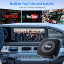WHYBOX WIRELESS CARPLAY ADAPTER WITH NETFLIX/YOUTUBE/TIKTOK - BLACK - Like New