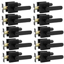 Probrico 10 Pack Privacy Door Lever Lock Lockset Keyless Black DL03SBK -NEW - Brand New