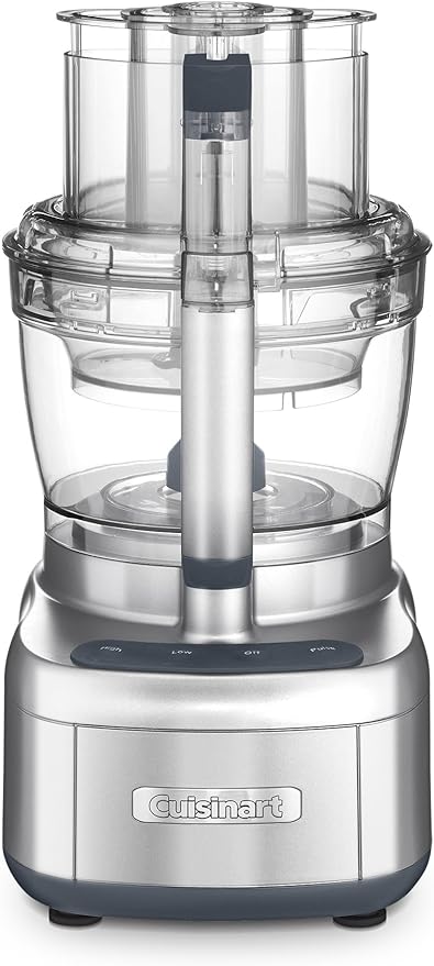 Cuisinart Elemental Food Processor 13-CUP 4.5 CUP WORK BOWLS FP-13DFR - Silver - Like New