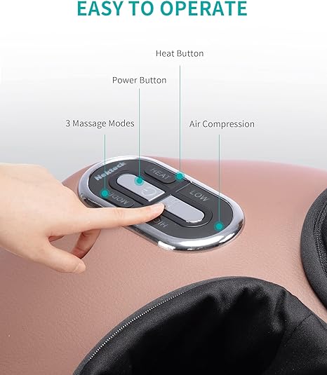 Nekteck Shiatsu Foot Massager Machine Soothing Heat Therapy NK-FM-0301 - Brown Like New