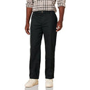 AMAZON ESSENTIALS MEN'S CLASSIC-FIT WRINKLE-RESISTANT FLAT-FRONT W38 L32 BLACK - Brand New