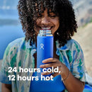 HYDRO FLASK WIDE MOUTH VACUUM INSULATED STAINLESS STEEL WATER BOTTLE - ZION - Like New