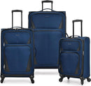 U.S. Traveler Aviron Bay Softside Spinner Wheels 3 Piece US08125N - Navy - Like New