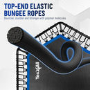 YES4ALL REBOUNDER TRAMPOLINE WITH STABLE & SILENT EXERCISE JUMPING CARDIO BLACK - Like New