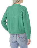 AMAZON ESSENTIALS WOMEN'S CABLE KNIT SOFT TOUCH CREWNECK SAGE GREEN SIZE S - Brand New
