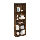 FURINNO JAYA BOOK SHELF, 5-TIER, BOOKCASE, 9.5" X 24.5" X 71.2", AMBER PINE - Like New