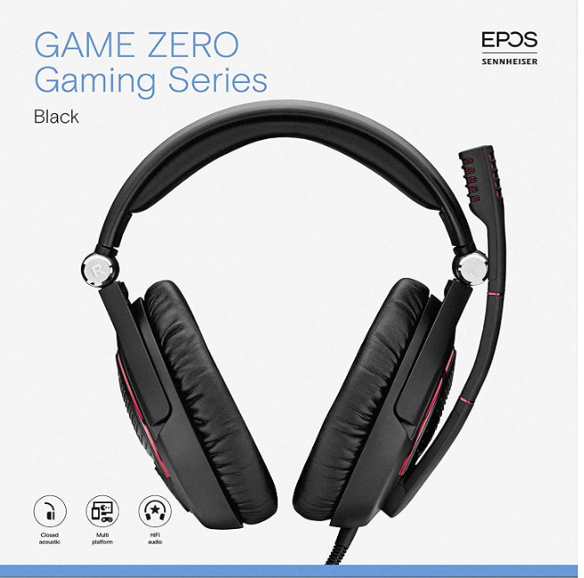 EPOS SENNHEISER GAME ZERO Gaming Headset Black 506079 Like New