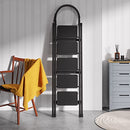 JOISCOPE 5 Step Ladder, Folding Step Stool, 250 Lbs Capacity, Black - NEW - Brand New