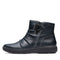 70655 CLARKS WOMEN CAROLINE ORCHID ANKLE BOOT SIZE WOMEN 9 BLACK LEATHER - Like New