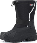 MORENDL MEN'S SNOW BOOTS FOR WINTER WATERPROOF COLD-WEATHER - SIZE: 11 - BLACK - Like New