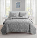 VCNY Home Queen Quilt 3-Piece Set Shore Grey B01MYRWQE9 - NEW - Brand New