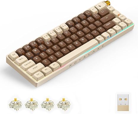 ROYALAXE 60 Percent Mechanical Keyboard Gateron G Pro 3.0 - Scratch & Dent