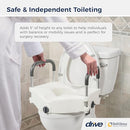 Drive Medical Preservetech Secure Lock Raised Toilet Seat 5" B08YG6LQY5 - White - Like New