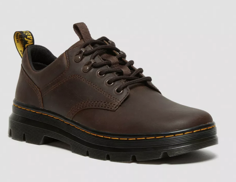 27103207 DR. MARTENS REEDER CRAZY HORSE LEATHER MEN DARK BROWN 9 - Like New
