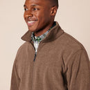 AMAZON ESSENTIALS PARK HILL MEN 2XL REGULAR FIT FULL-ZIP FLEECE BROWN HEATHER - Like New