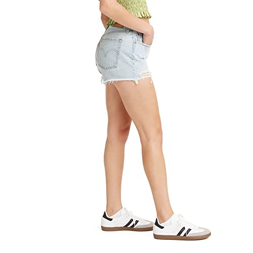 563270245 Levi's Women's Premium 501 Original Shorts, Light Indigo, Size 29 - Brand New